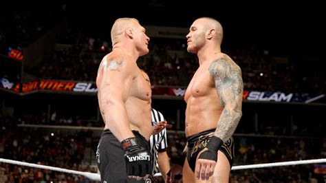 brock lesnar vs randy orton.